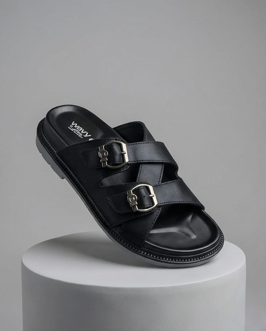 Wavy Double-Buckle Slide (WD 077)