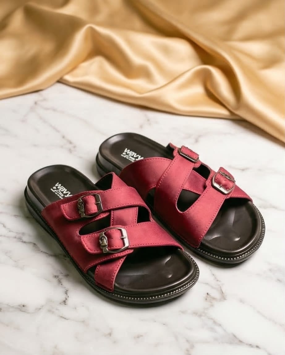 Wavy Double-Buckle Slide (WD 077)